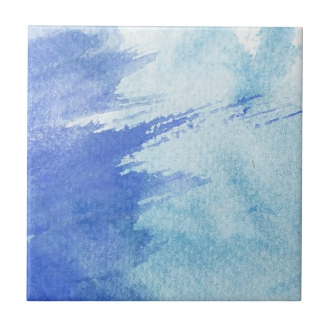great watercolor background - watercolor paints ceramic tile (Front)