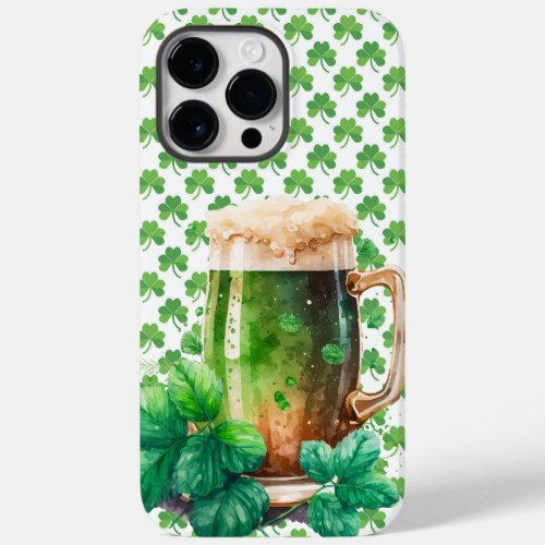 GREAT WATERCOLOR IRISH GREEN BEER Case_Mate iPhone 14 PRO MAX CASE