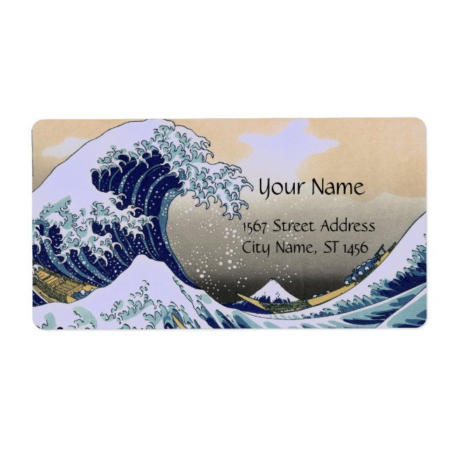 GREAT WAVE Blue White Label (Front)