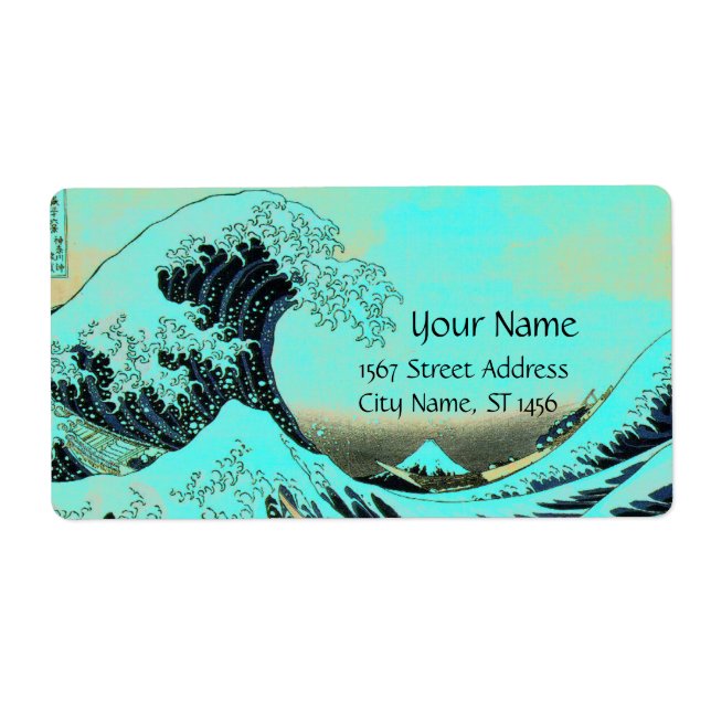 GREAT WAVE Blue White Label (Front)