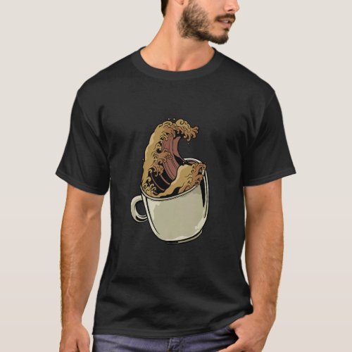 Great Wave Coffee Cup  T_Shirt