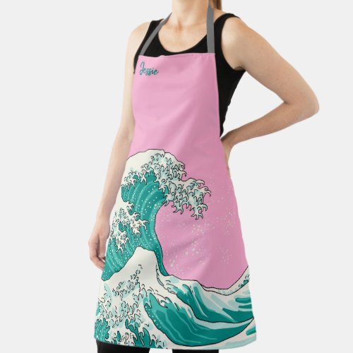 Great wave _ green apron