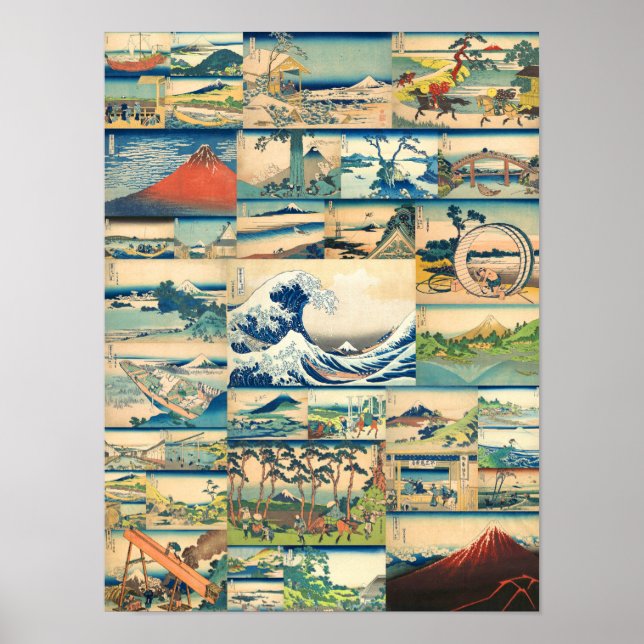 Great Wave Hokusai Mount Fuji Japanese Prints (Front)