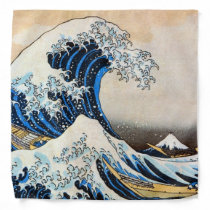 Great Wave, Hokusai, Ukiyo-e Bandana Great Wave, Hokusai, Ukiyo-e Bandana