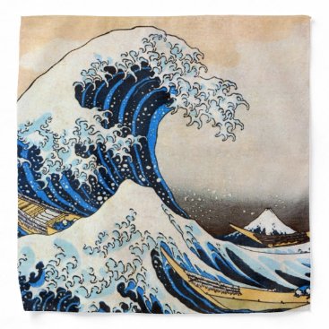 Great Wave, Hokusai, Ukiyo-e Bandana