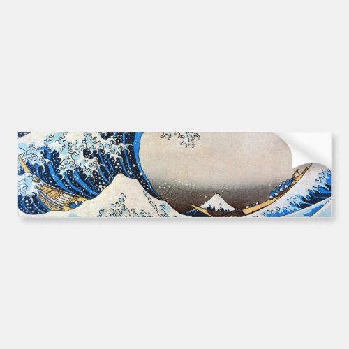 Great Wave Hokusai Ukiyo_e Bumper Sticker