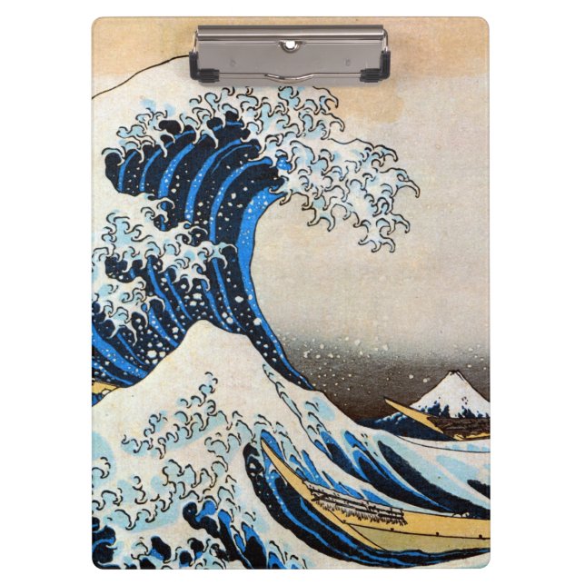 Great Wave, Hokusai, Ukiyo-e Clipboard (Front)