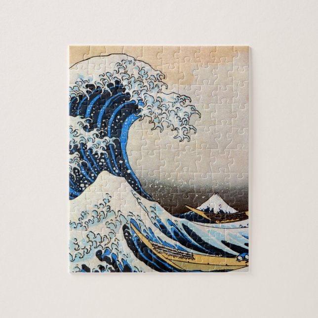 Great Wave, Hokusai, Ukiyo-e Jigsaw Puzzle (Vertical)