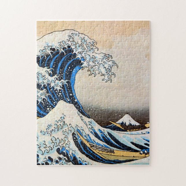 Great Wave, Hokusai, Ukiyo-e Jigsaw Puzzle (Vertical)