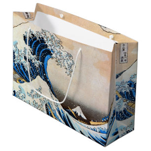 Great Wave, Hokusai, Ukiyo-e Large Gift Bag