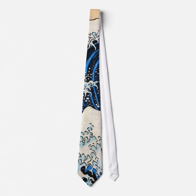 Great Wave, Hokusai, Ukiyo-e Tie (Front)