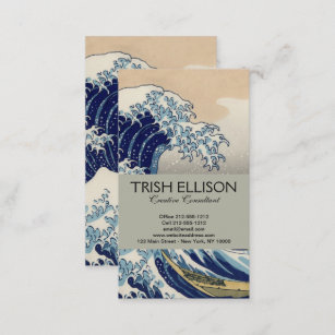 Great Wave Kanagawa Japanese Painting Business Card