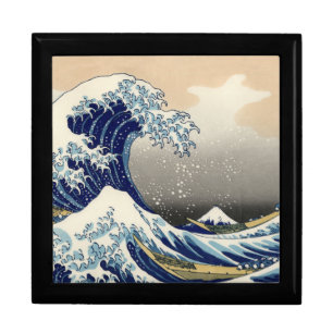 Great Wave Kanagawa Japanese Painting Jewelry Box