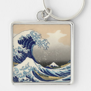 Great Wave Kanagawa Japanese Painting Keychain