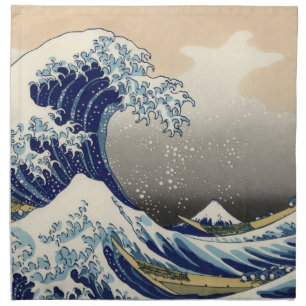 Great Wave Kanagawa Japanese Painting Napkin