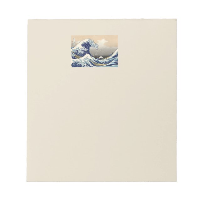 Great Wave Kanagawa Japanese Painting Notepad (Front)