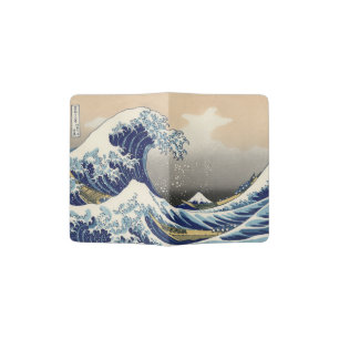 Great Wave Kanagawa Japanese Painting Passport Holder