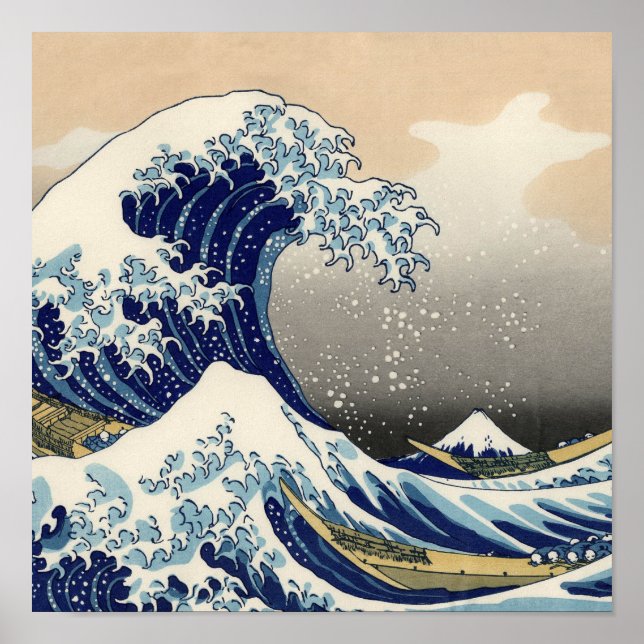 Great Wave Kanagawa Japanese Painting Poster (Front)