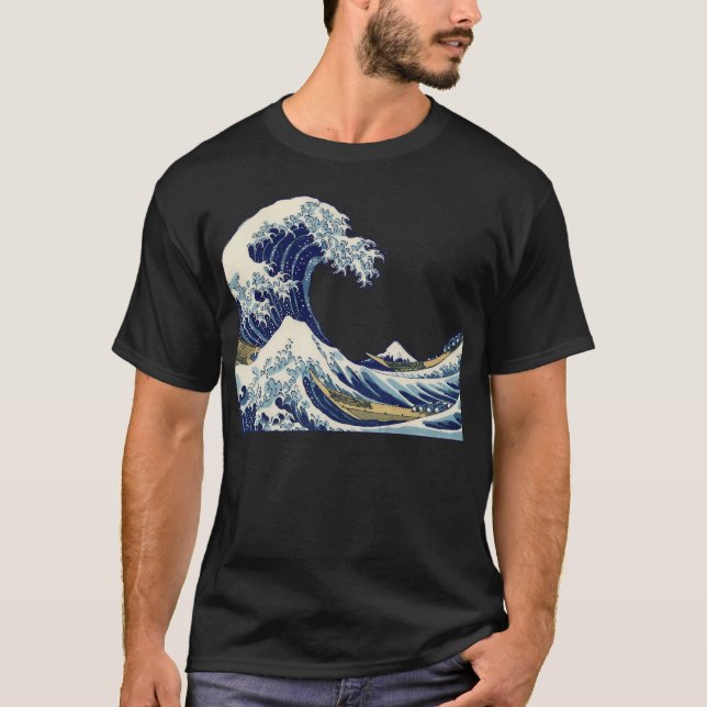 Great Wave Kanagawa Japanese Painting T-Shirt (Front)