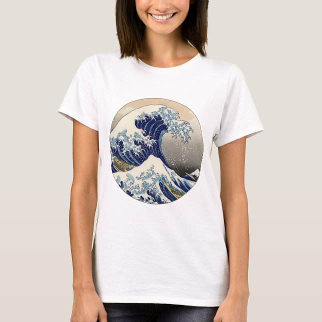 Great Wave Kanagawa Japanese Painting T-Shirt (Front)