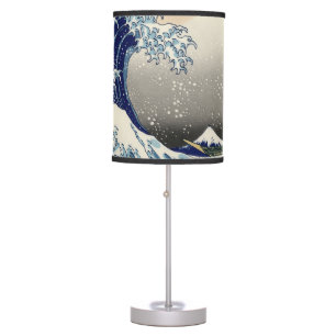 Great Wave Kanagawa Japanese Painting Table Lamp