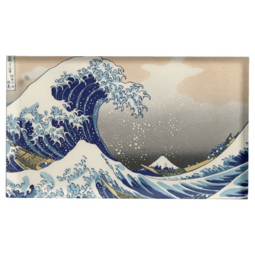 Great Wave Kanagawa Japanese Painting Table Number Holder