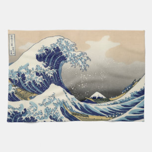 Great Wave Kanagawa Japanese Painting Towel