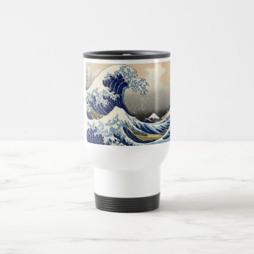 Great Wave Kanagawa Japanese Painting Travel Mug