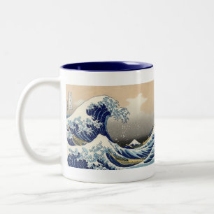 Great Wave Kanagawa Japanese Painting Two-Tone Coffee Mug
