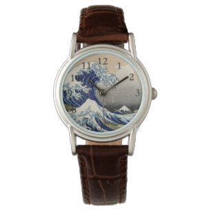 Great Wave Kanagawa Japanese Painting Watch