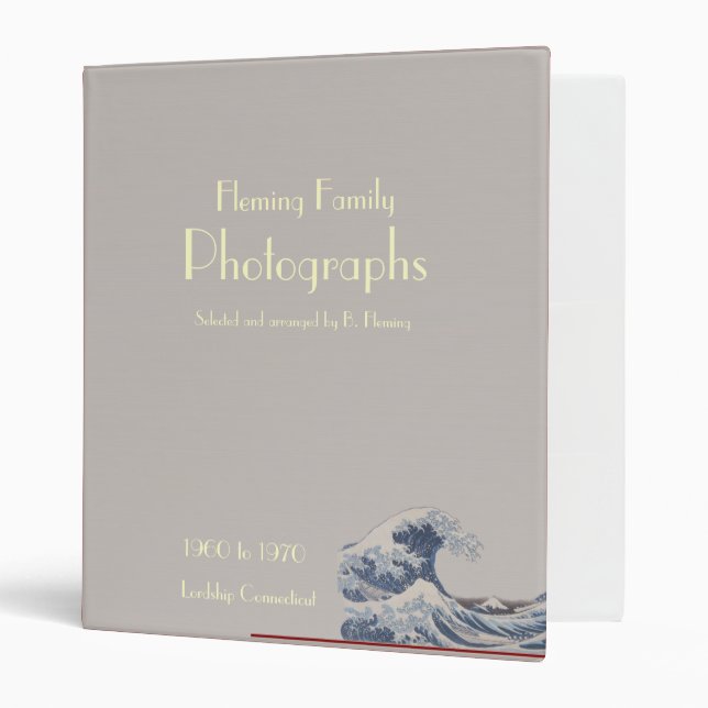 Great Wave of  Kanagawa Binder (Front/Inside)