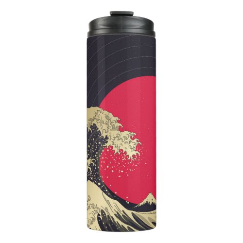 Great Wave of kanagawa Hokusai Japanese wave i Thermal Tumbler