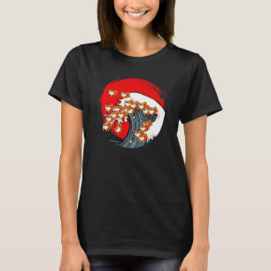 Great Wave Of Shiba Inu Dog Japanese Akita Kanagaw T-Shirt