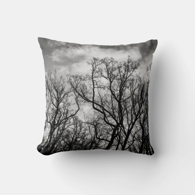 Great wave of trees, Throw Pillow (Front)