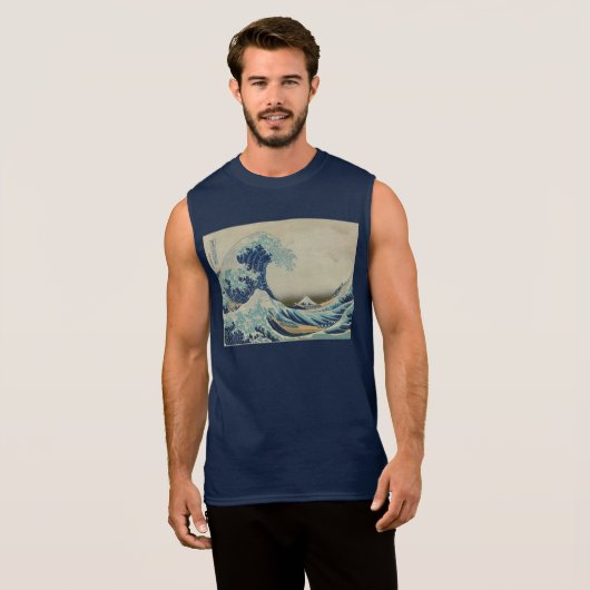 Great_Wave_off_Kanagawa2 Sleeveless Shirt (Front Full)