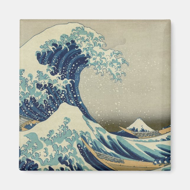 "Great Wave off Kanagawa" by Hokusai magnet (Front)