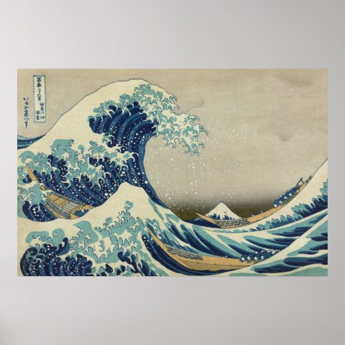 Great Wave off Kanagawa by Hokusai Poster