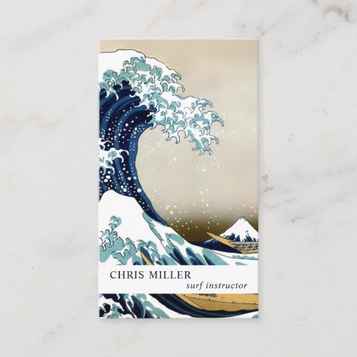 Great Wave off Kanagawa by Hokusai Surfer Business Card