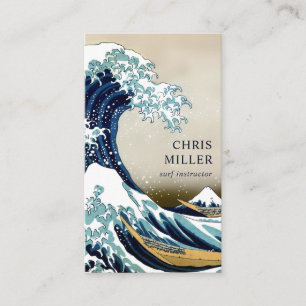 Great Wave off Kanagawa by Hokusai Surfer Business Card