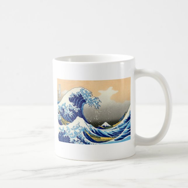 Great Wave off Kanagawa ~ Hokusai Coffee Mug (Right)