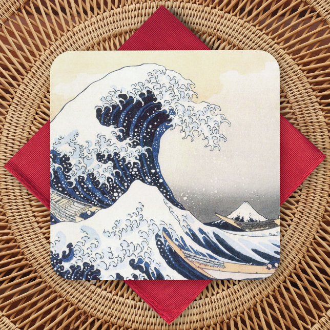 Great Wave off Kanagawa Hokusai Drink Coaster (Creator Uploaded)