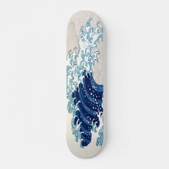 Great Wave Off Kanagawa Hokusai Fine Art Skateboard Deck (Front)