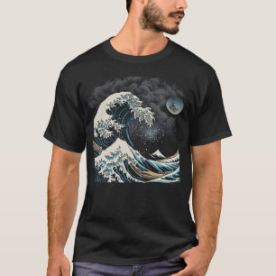 Great Wave off Kanagawa Hokusai Japanese Graphic T-Shirt