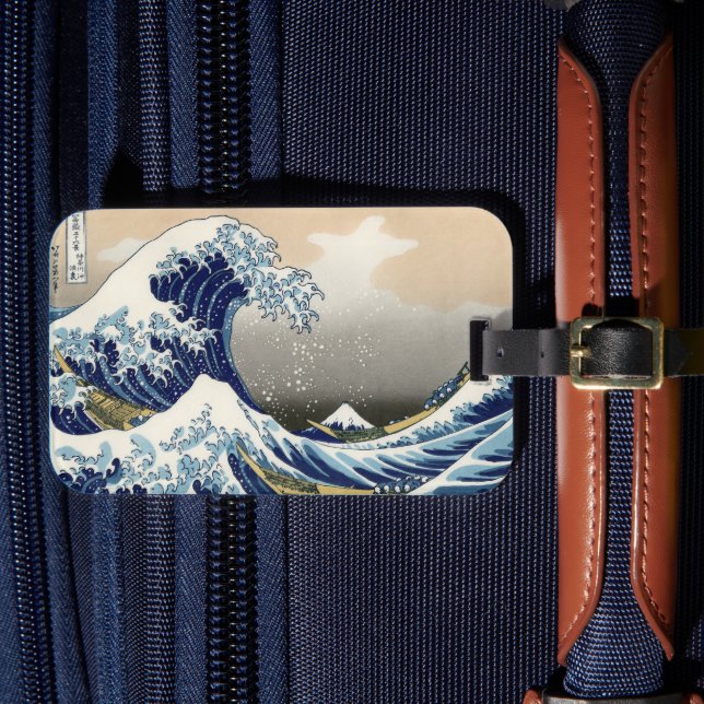 Great Wave off Kanagawa | Hokusai | Luggage Tag (Front Insitu 4)