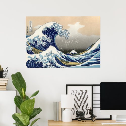 Great Wave off Kanagawa  Hokusai  Poster