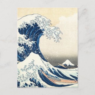 Great Wave Off Kanagawa Hokusai Vintage Japanese, Postcard