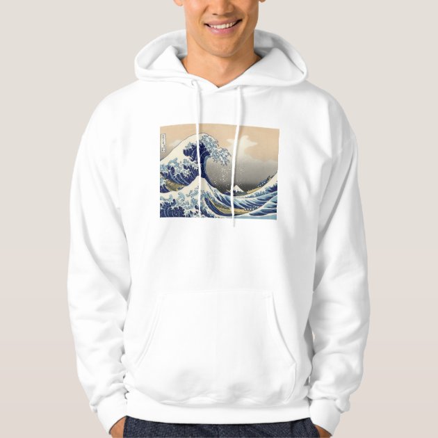 hokusai wave hoodie