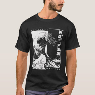 Great Wave Off Kanagawa Japanese Aesthetic Hokusai T-Shirt