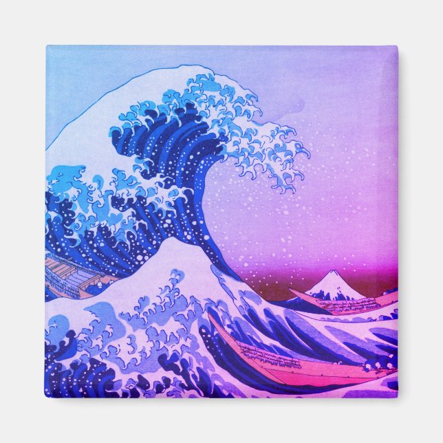 Great Wave off Kanagawa & Japanese Art /Japan Magnet (Front)