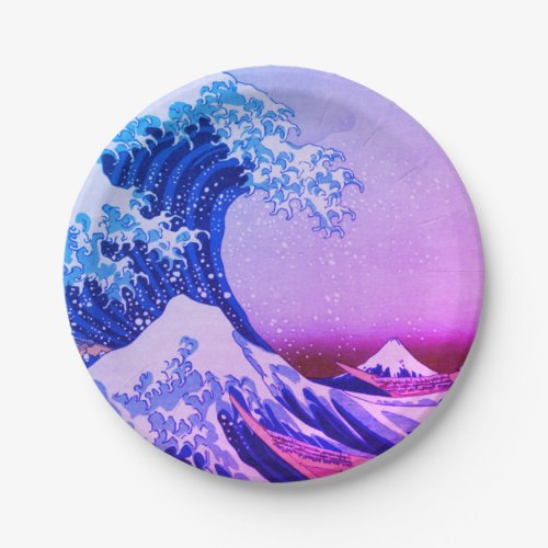 Great Wave off Kanagawa  Japanese Art Japan Paper Plates